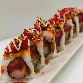 15. California Rolls De Gamba Y Fresa (8 Uds.)
