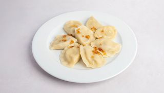 Pierogi z serem i pieczarkami (8 szt.)