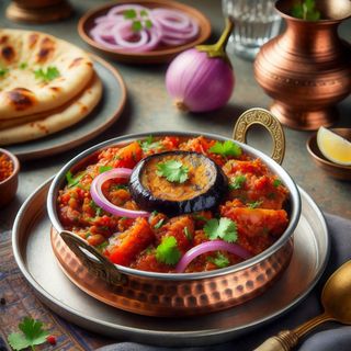Baingan Bharta Karahi (Vegano)