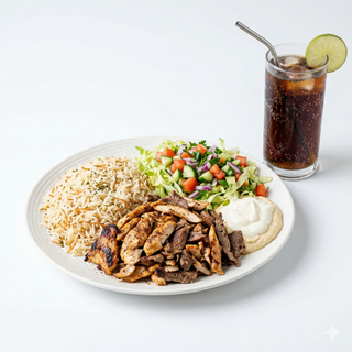 Menú Plato Combinado Con Arroz + Bebida