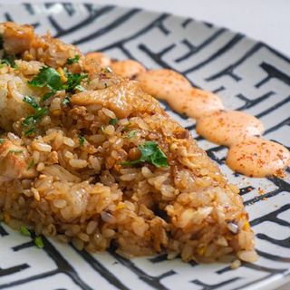 Arroz frito de Pollo "chaufa" estilo peruano