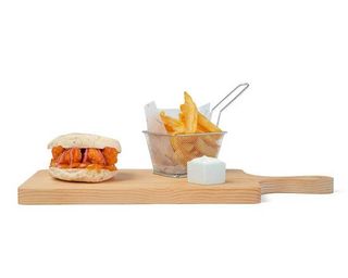 Hamburguer de Frango com Batata