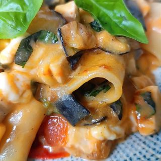 Pappardelle pesce spada e melanzane