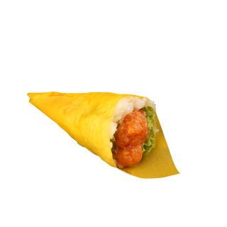 A168. Temaki soia spicy salmon