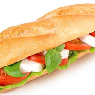 Panino con salame piccante e formaggio 