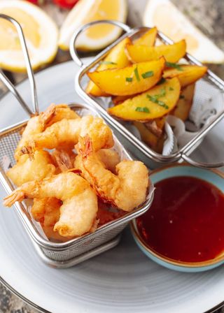 Креветки темпура