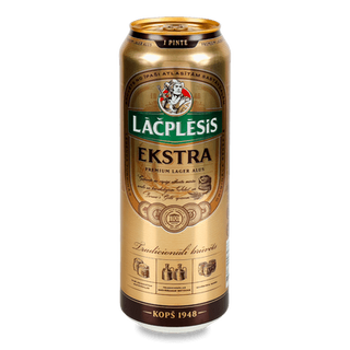 Пиво Lacplesis Ekstra 5,2% світле з/б (0,568л)