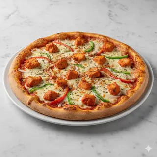 Pizza De Pollo Y Queso (30 Cm.)