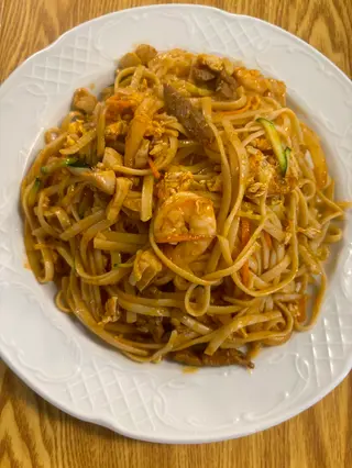 Tallarines picante estiloTailandesa