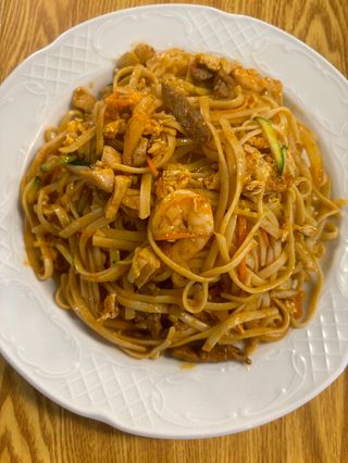 Tallarines picante estiloTailandesa