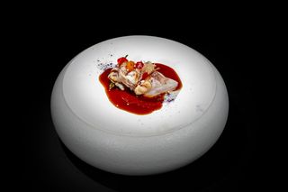 180. Carpaccio De Lubina Flameada (6 Uds.)