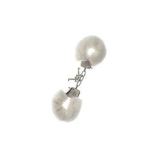 Metal Handcuff Whit Plush White