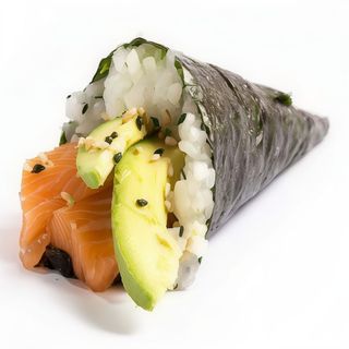 Temaki De Salmón Con Aguacate (1 Pza.)