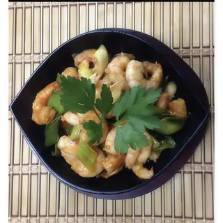 M13. Langostino Con Puerro A La Plancha