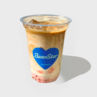 Strawberry coffee latte