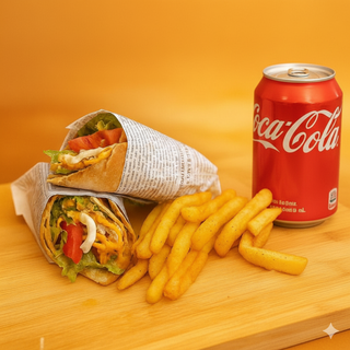 2 x тортили с хрупкаво пилешко + 2 x Кока-Колa (330 мл.)