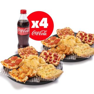 Combo MontyPizza com bebida para quatro