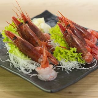Amaebi sashimi