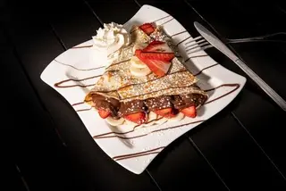 crêpe con nutella e fragole