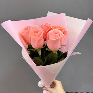 5 rosas rosas 