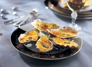 Gratinated Crab Oysters