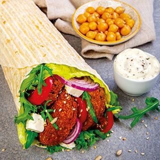 Rollo o pita flafel infantil