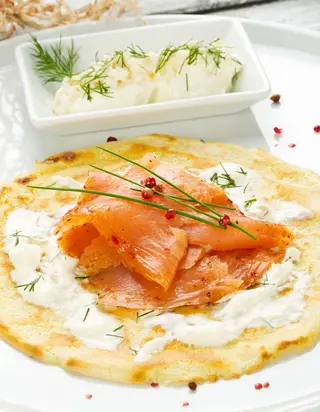 crêpe saumon