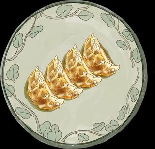 Raviolo fritto di verdura