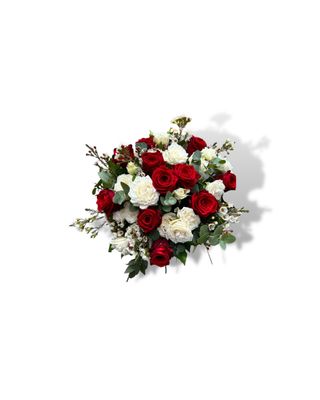 Bouquet di Rose Rosse & Bianche Misura: Medio