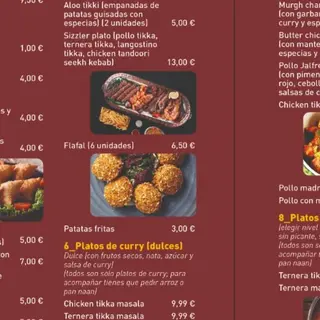 Menú Para 1 Persona