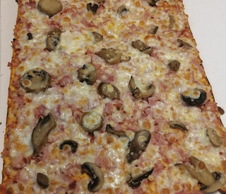 Pizza carbonara  (18x25 cm)