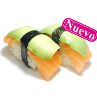 N12A-Nigiri Sushi De Salmón Con Aguacate (2 Pzs.)