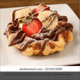 Super gofre de 2 chocolate y happyhippo