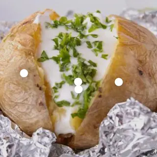 Patata Asada Rellena Gratinada Ternera