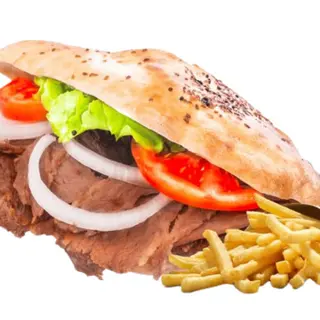 Menú kebab solo carne