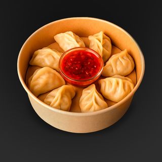 Гедзе с курицей и креветками 