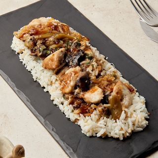 Pollo Teriyaki con arroz