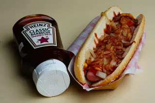 BBQ hot dog