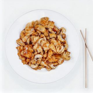 48. Пиле с печурки