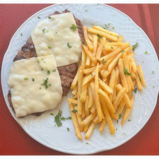 Hamburguesa de ternera con queso