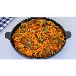 Village pasta + fried chicken