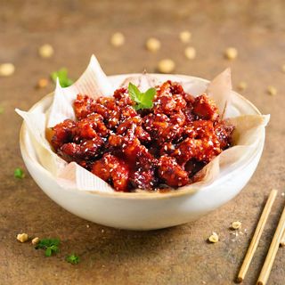 Dakgangjeong korean fried chicken spicy