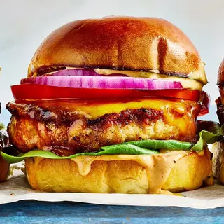Cornflakes chicken burger