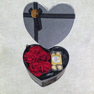 Srce...5 kraljevske ruze...ferrero rocher