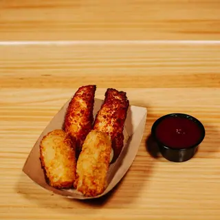 Combo Entrantes: 2 Fingers de pollo + 2 Bastones de queso raclette