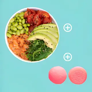 Pokè bowl large con mochi e bevanda