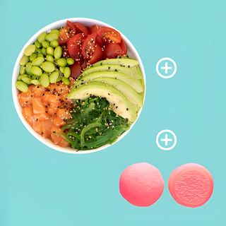 Pokè bowl large con mochi e bevanda