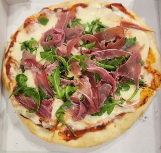 Pizza rúcula y serrano Grande (33 cm.)