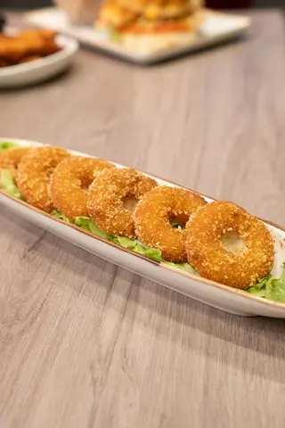 Aros crocantes de queso Gouda 