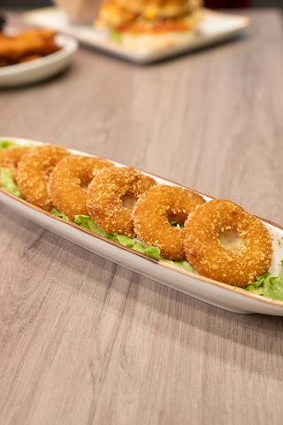 Aros crocantes de queso Gouda 